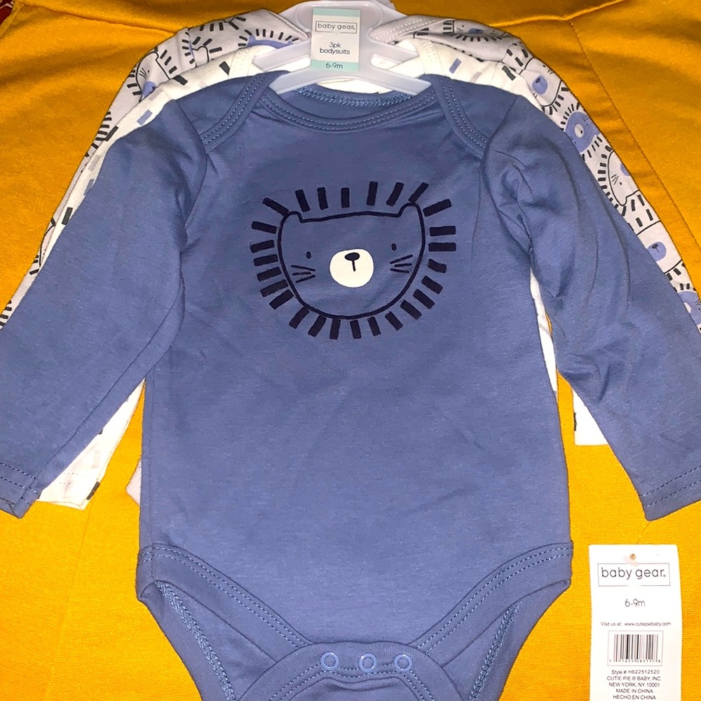 Baby Gear 3 pk Bodysuits